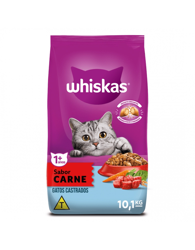 Whiskas Gatos Castrados Sabor Carne Kg