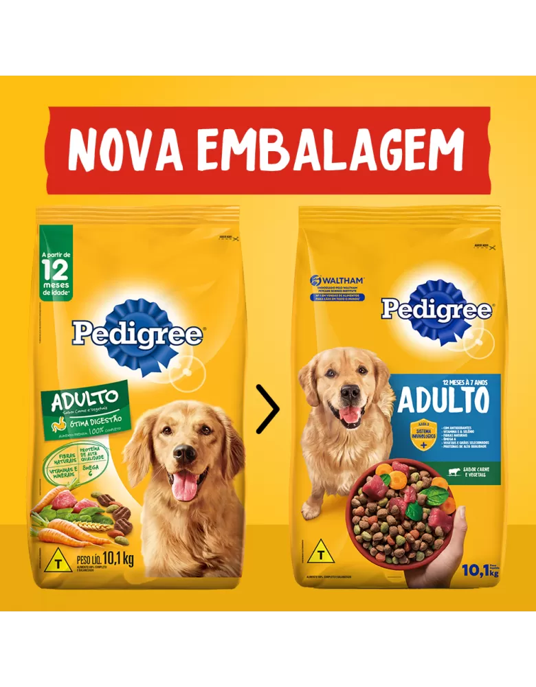 Pedigree Adulto Carne E Vegetais Kg