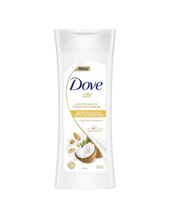 Dove Loção Hidratante Corporal Floral óleo de Coco e Leite de Amêndoas 400ml