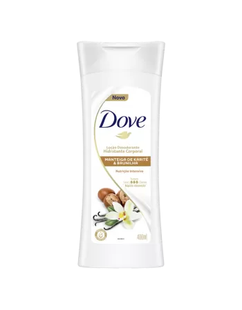 Dove Loção Hidratante Corporal Nutrição Intensiva Manteiga de Karité e Baunilha 400ml