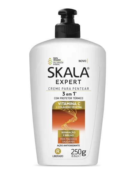 Skala Creme para Pentear Vitamina C + Colágeno 250g