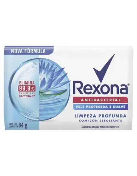 Rexona Sabonete Barra Antibacteriano Limpeza Profunda 85g