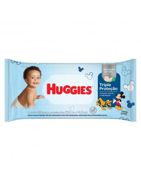 KIM HUGGIES TRIP PROT TOALHA UMED 88UN (12)