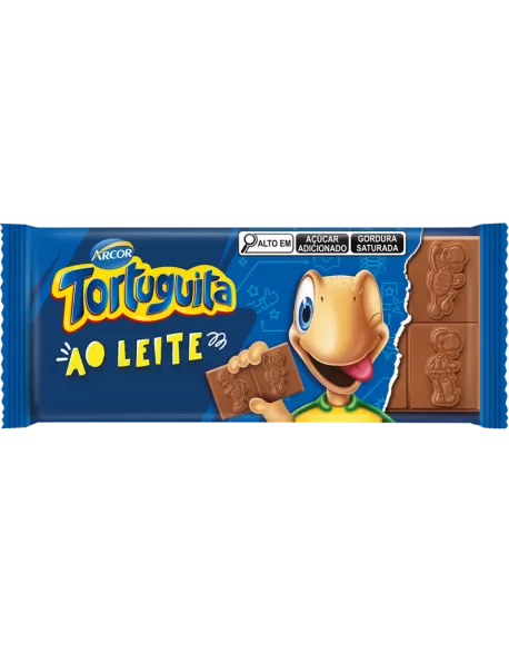 Tablete Tortuguita Chocolate Ao Leite 80g