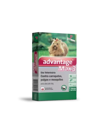 Advantage® Max3 Anti-Carrapatos e Pulgas Para Cães