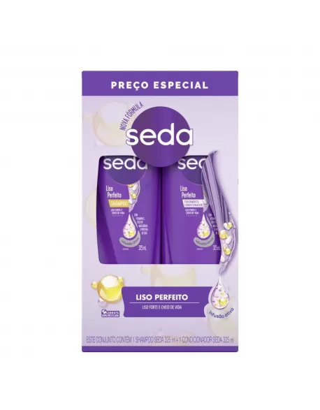 UNI SEDA LISO PERFEITO SH+COND 325ML (15)