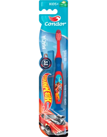 Escova Dental Condor Kids+ Hot Wheels Macia