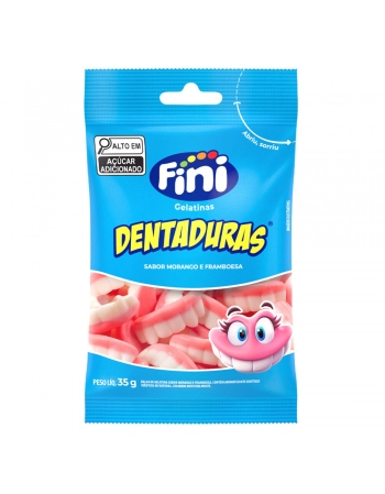 Bala de Gelatina Fini Dentaduras 10 unidades de 35g