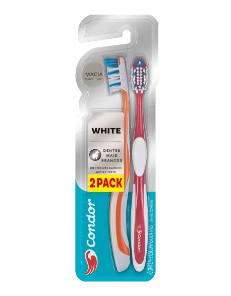 Escova Dental Condor White 2Pack Macia