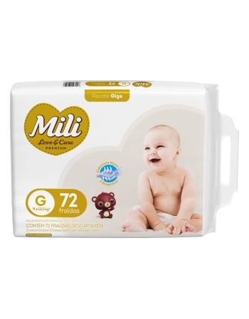 Mili Fralda Love & Care Premium Giga G 72 Unidades