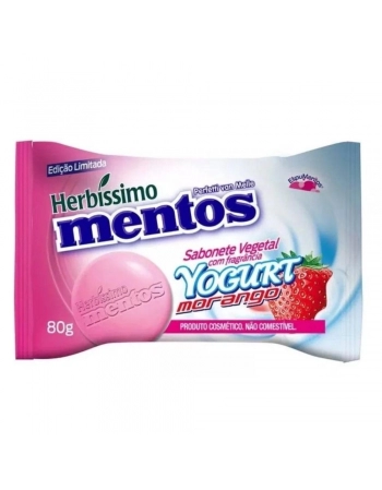 Herbíssimo Sabonete Barra Vegetal Mentos Yogurt Morango 80g