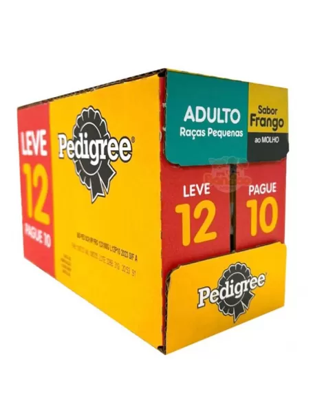 PEDIGREE® Sachê Raças Pequenas Sabor Frango Ao Molho Leve 12 Pague 10 12X100g