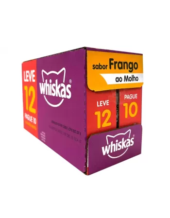 WHISKAS® Sachê Frango Leve 12 Pague 10 12x85g