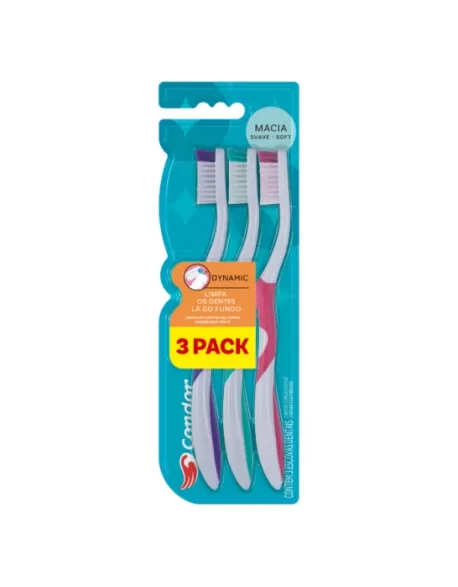 Escova dental Condor Dynamic 3 Pack Macia