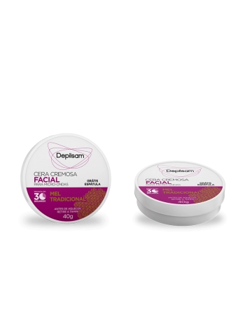 Cera Cremosa Facial Depilsam de Micro-Ondas Mel 40G