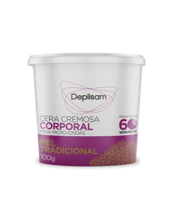 Cera Cremosa Depilsam de Micro-Ondas Mel 100G