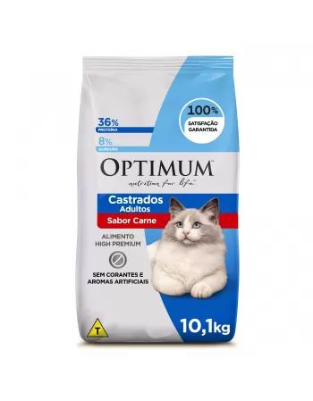 Optimum Gatos Castrados Carne Adulto 10,1kg