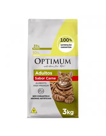 Optimum Gatos Adulto Carne 3kg