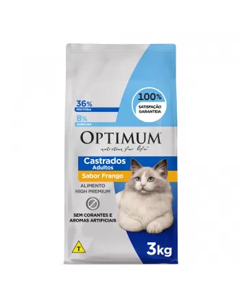 OPTIMUM DRY CAT AD CASTRADO FRANGO 03KG (6)