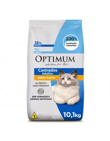 Optimum Adulto Gatos Castrados Frango 10kg