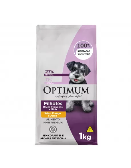 OPTIMUM DRY DOG FILHOTE R. PEQ FRANGO 01KG (10)