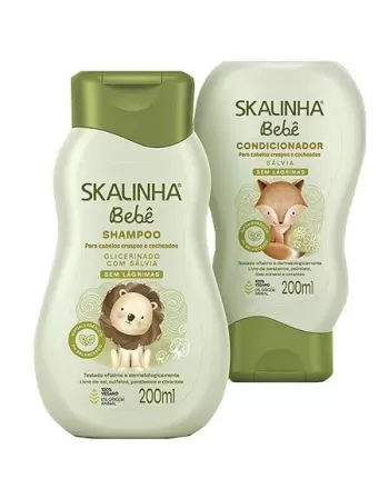 Skalinha Bebê Shampoo + Condicionador Salvia 200ml