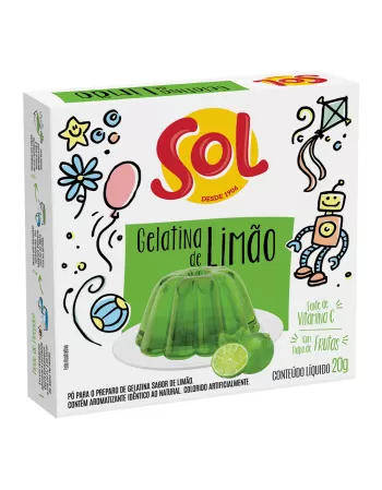 Sol Gelatina Limão Caixa 20g