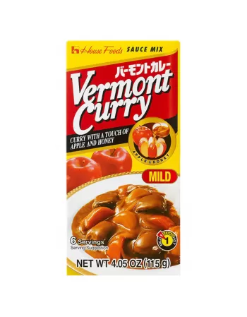 Sakura Curry Vermont Mild Suave Display com 10 Unidades de 115g