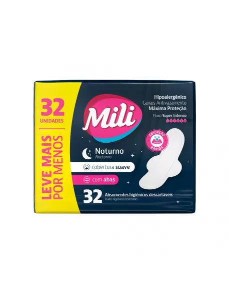 MILI ABSORV NOTURNO SUAVE C/ABAS 32UN (16)