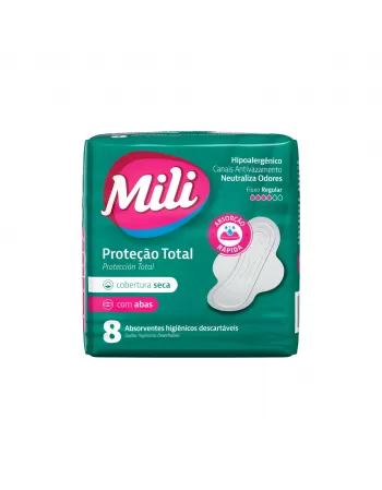 Absorvente MIli Proteção Total Seca Com Abas 8UN