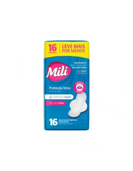 MILI ABSORV P.TOTAL SUAVE C/ABAS 16UN (24)