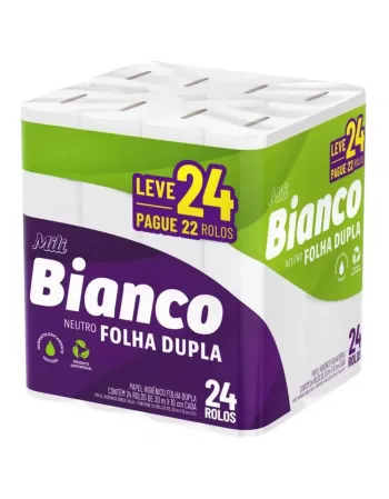 Papel Higiênico Mili Bianco 30M Neutro Promo L24 P22