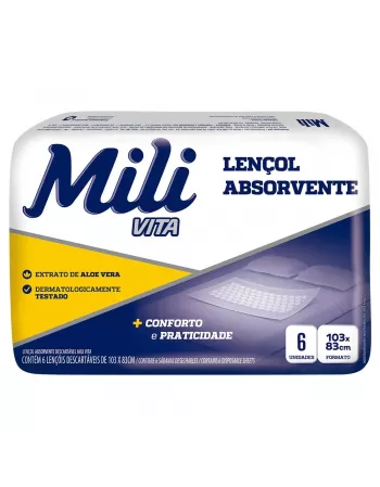 Lençol Absorvente Mili Vita Adulto 6UN