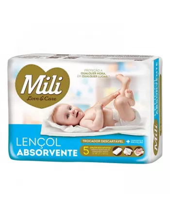 Lençol Absorvente Descartável Mili 5UN