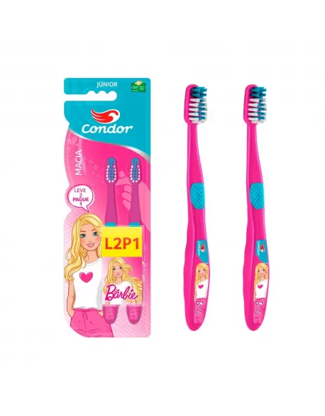 CONDOR (82600) ESCOVA DENTAL BARBIE 2PACK (12)