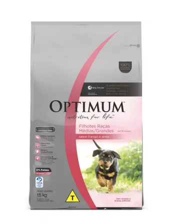 OPTIMUM FILHOTE R.MEDIAS E GRANDES 15KG