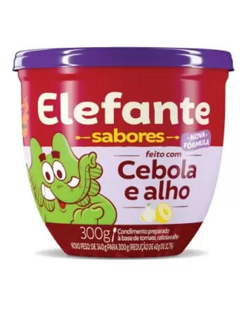 ELEFANTE POTE SAB CEBOLA&ALHO 300G