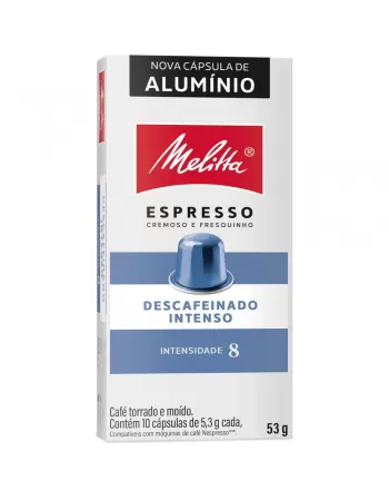 CAFE MELITTA CAPSULA ALUMINIO DESCAFEINADO INTENSO C/8