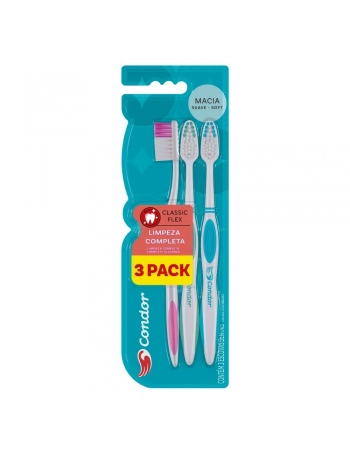 CONDOR (83750) ESCOVA DENTAL 3PACK CLASSIC 1 (12)