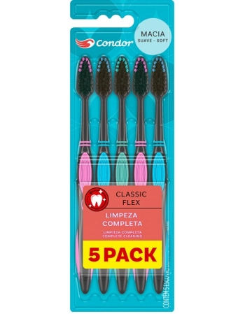 CONDOR (85750) ESCOVA DENTAL 5PACK CLASSIC 1 (12)