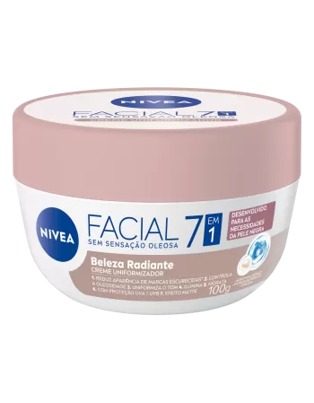 Creme Uniformizador Facial Nivea Beleza Radiante para Pele Negra 100G