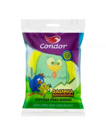 CONDOR ESPONJA BANHO GALINHA PINTADINHA