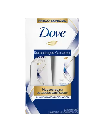 Shampoo Dove 350ml + Condicionador 175ml Reconstrução