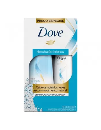 Kit Dove Hidratação + Vitaminas A & E Shampoo 400ml + Condicionador 200ml