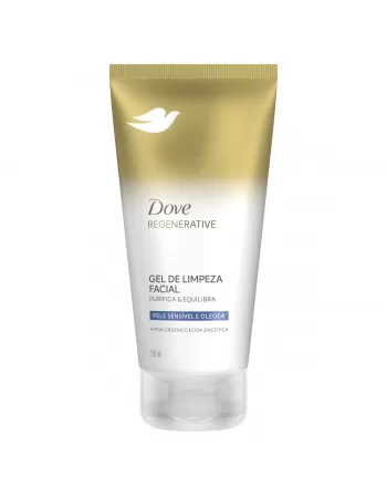 Gel De Limpeza Facial Dove Regenerative Pele Sensível E Oleosa 150ml