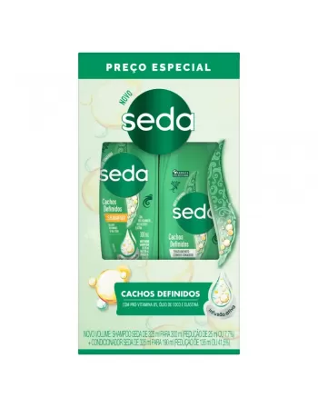 Kit Seda Cachos Definidos Shampoo 300ml + Condicionador 190ml