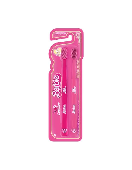 CONDOR ESCOVA DENTAL MACIA BARBIE 65 - 2 UNIDADES ED. LIM (12)