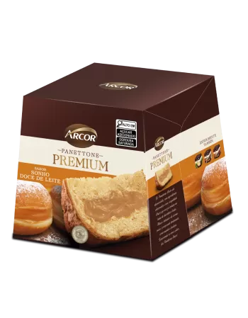 ARCOR PANETTONE RECHEIO DOCE LEITE 430G