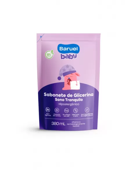 BARUEL BABY SABONETE LIQ SONO TRANQUILO REFIL 380ML (12)