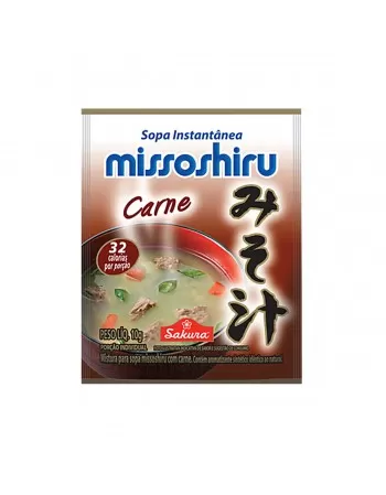 Missoshiru Instantânea Carne 20x10g